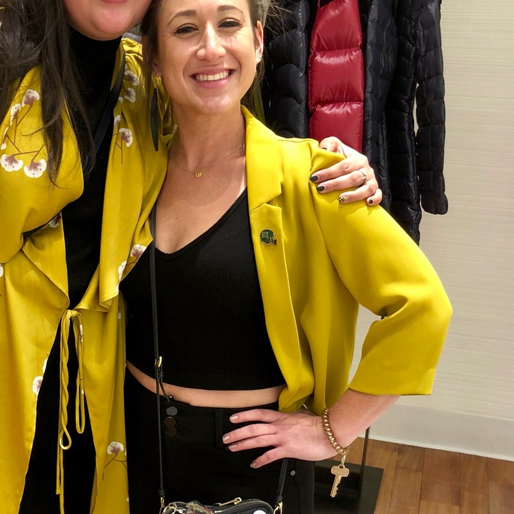 Cropped top shop blazer